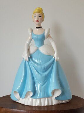 Cinderella Musical SHALL WE DANCE Blue Dress Vintage Schmid *WORKS* 12inches